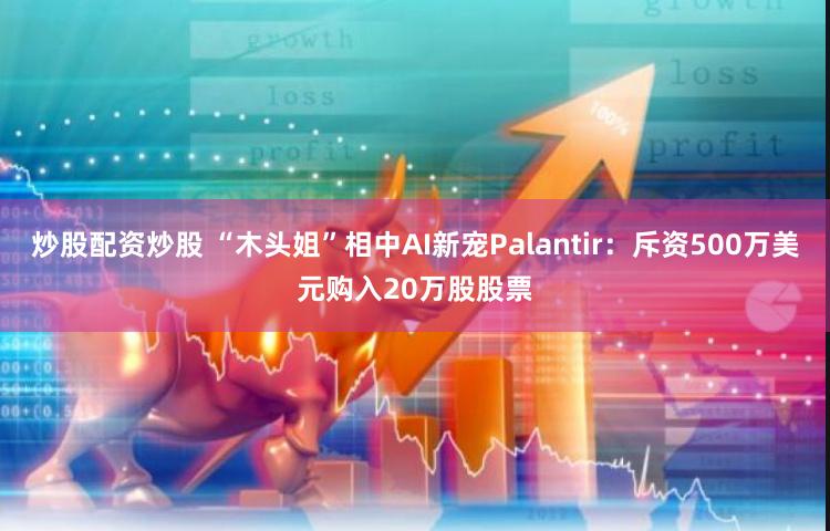 炒股配资炒股 “木头姐”相中AI新宠Palantir：斥资500万美元购入20万股股票