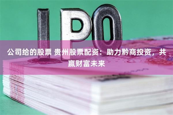 公司给的股票 贵州股票配资：助力黔商投资，共赢财富未来